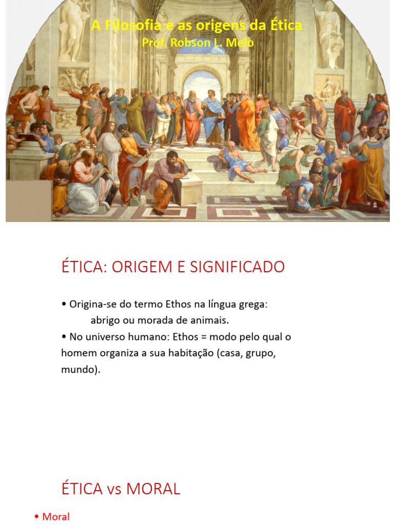 Ética: Origens e Pensadores Principais | PDF | Moralidade | Immanuel Kant