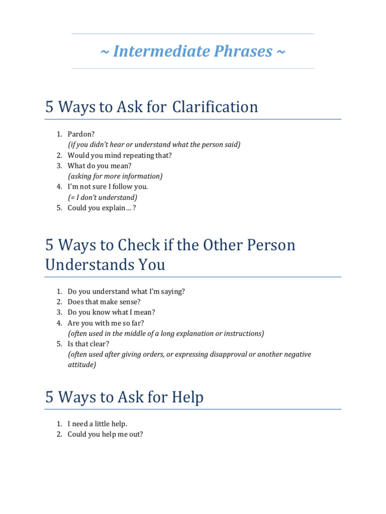 Essential Phrases for Everyday Conversations | PDF | Winter Storm ...