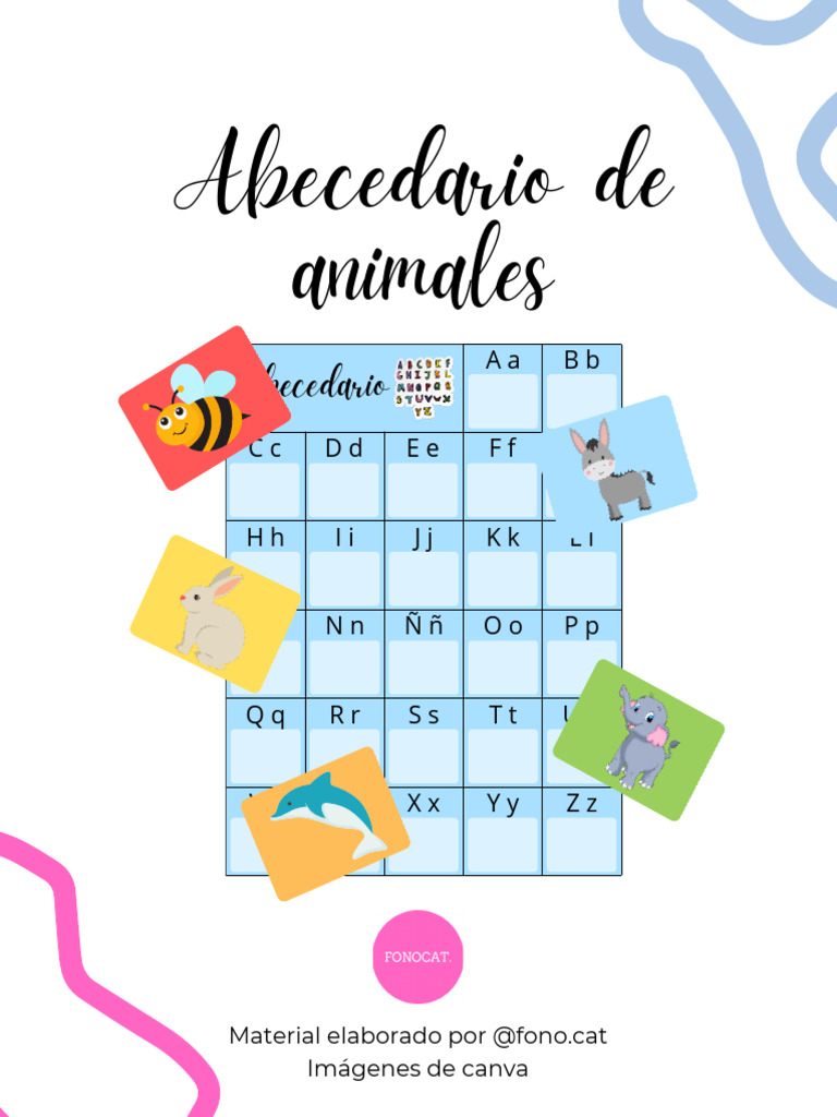 Abecedario de Animales para Imprimir | PDF