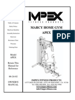 Marcy Home Gym Apex: Model Apex Retain This Manual For Reference