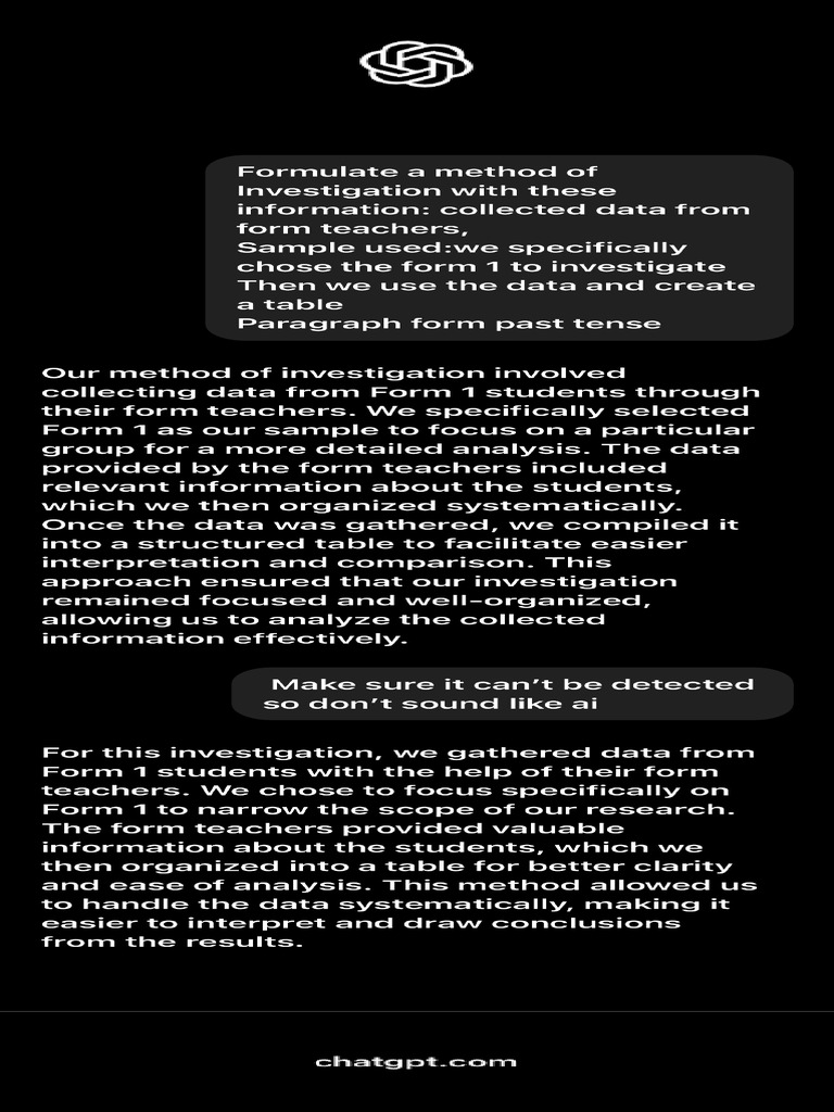 Investigation Method Summary | PDF