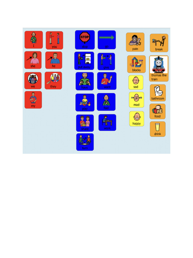 Communication Board Pdf