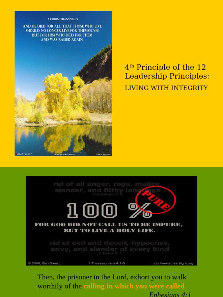 Living with Integrity in Leadership | PDF