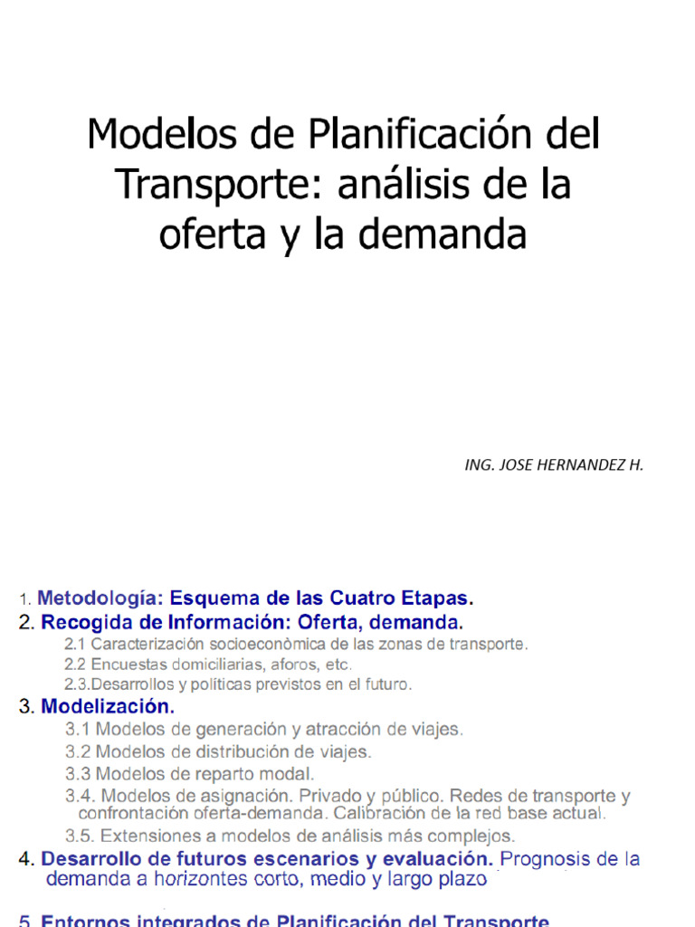 Análisis de Sistemas de Transporte Urbano | PDF