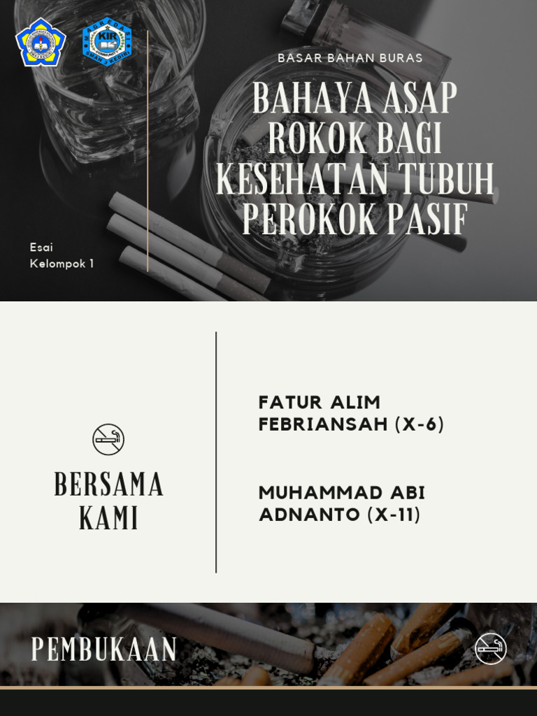 Bahaya Asap Rokok bagi Kesehatan Pasif | PDF