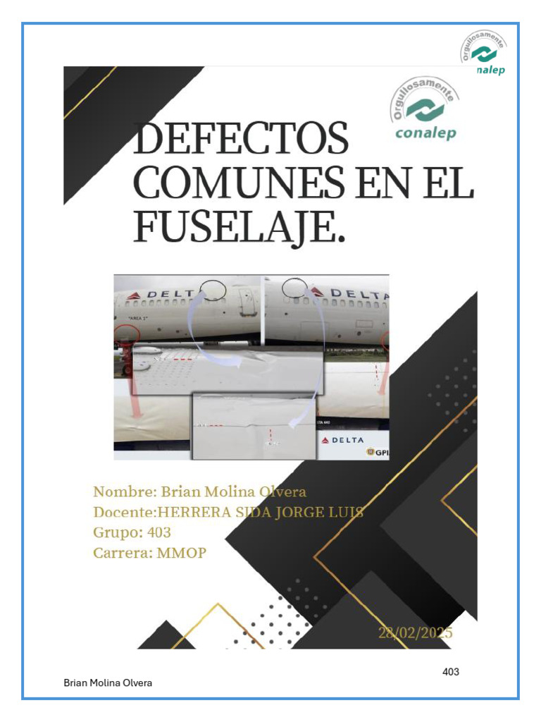 Defectos Comunes en El Fuselaje de Una Aeronave | PDF | Corrosión ...