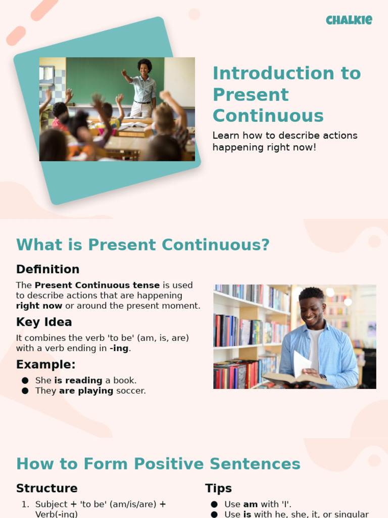 Mastering Present Continuous Tense | PDF | Verb | Grammatical Number