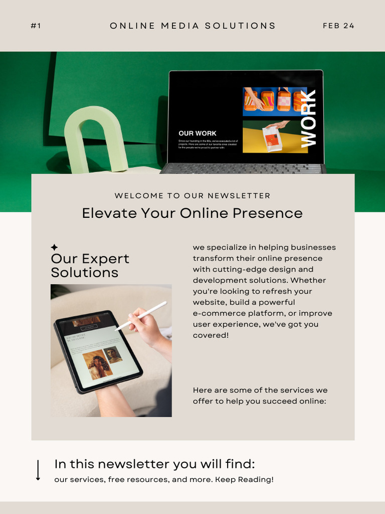 Online Media Solutions Newsletter | PDF | User Interface Design | Word ...