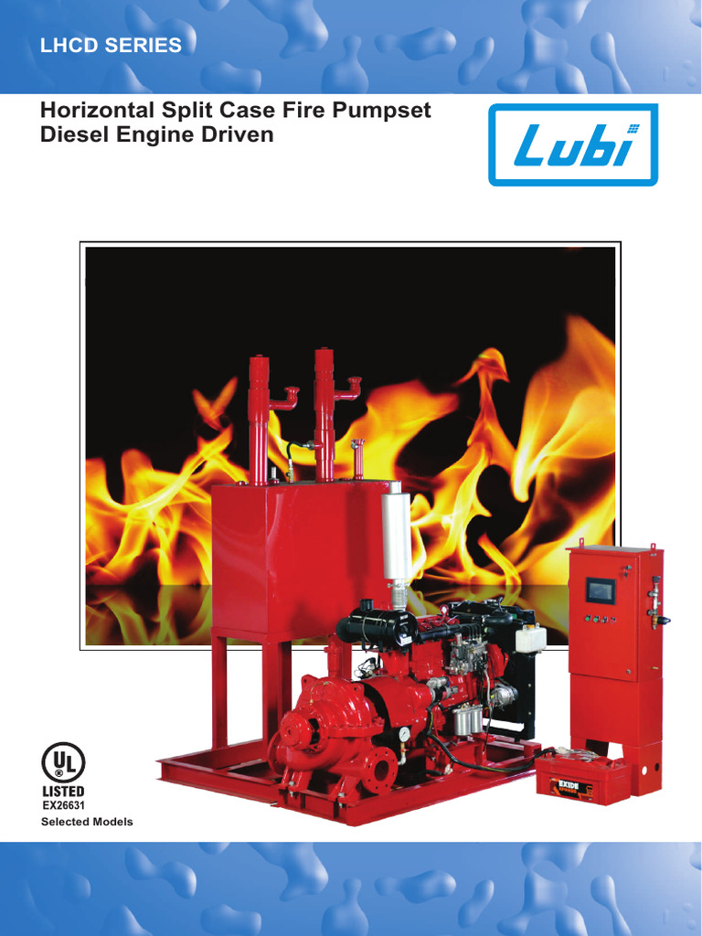Diesel Horizontal Split Case Fire Pumpset | PDF | Pump | Diesel Engine