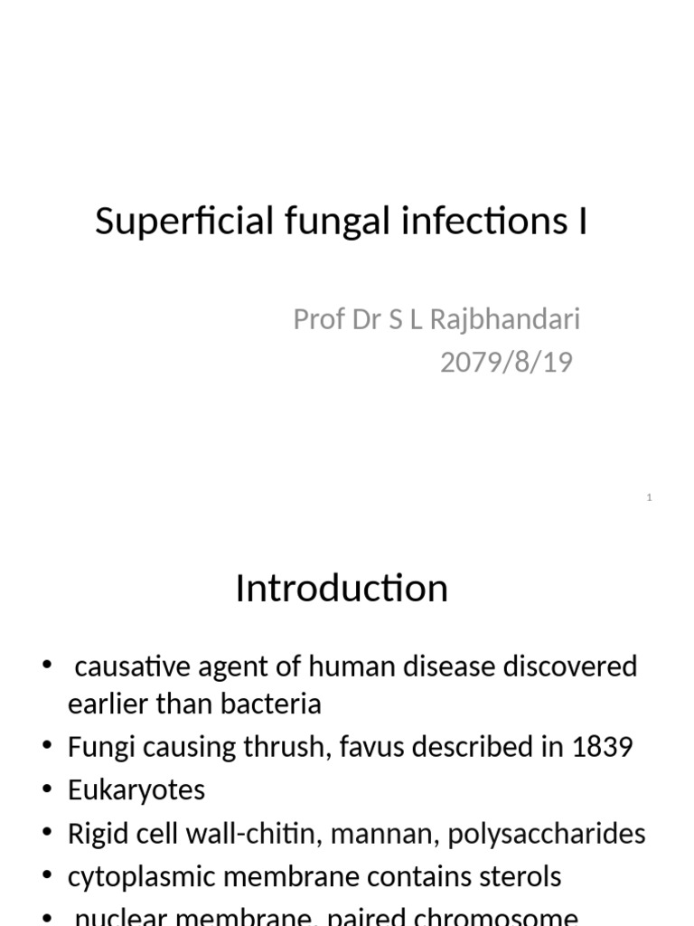 Superficial Fungal Infections Overview | PDF | Diseases And Disorders ...