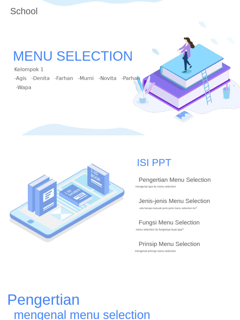 Understanding Menu Selection Types | PDF