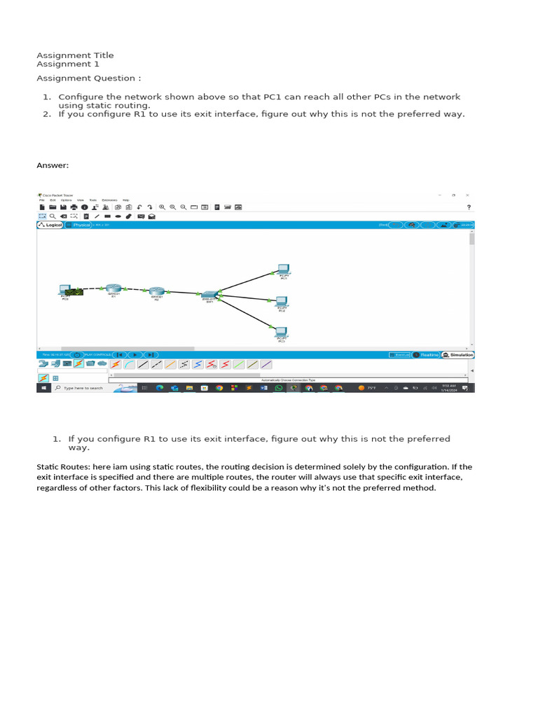Static Routing Configuration Guide | PDF