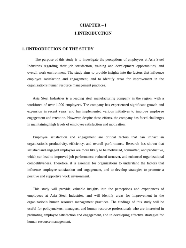 Chapter V1 Yash | PDF | Job Satisfaction | Methodology