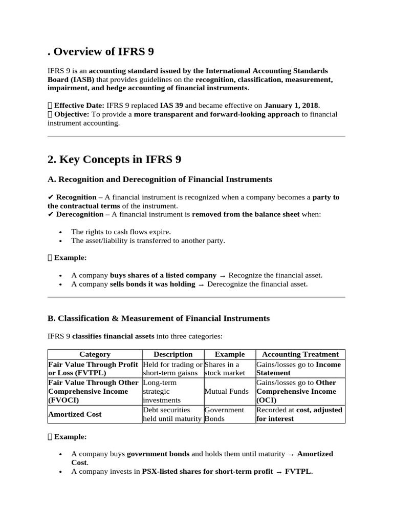 Ifrs 9 | PDF | Financial Markets | Business Economics