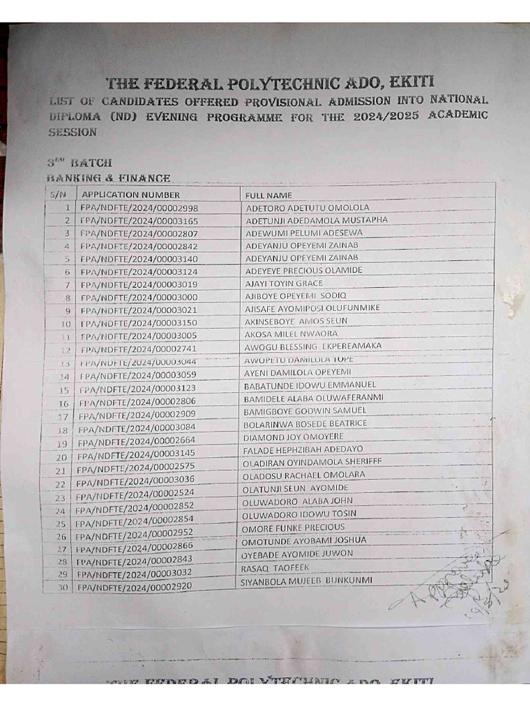 Another New List For ND Evening | PDF