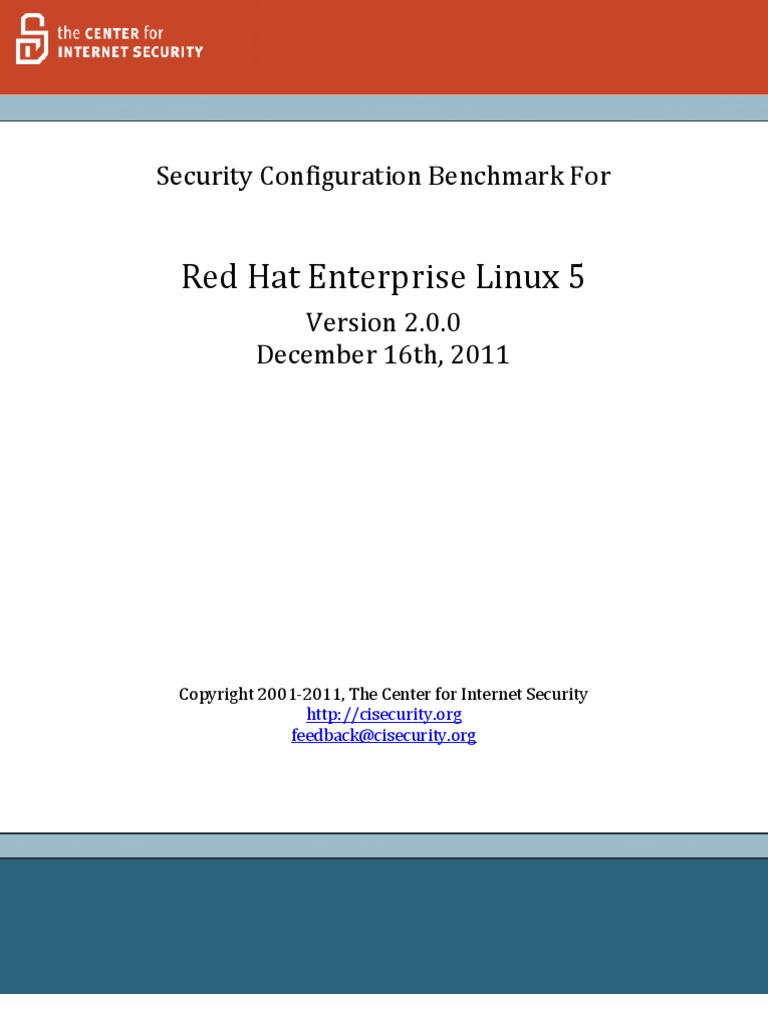 CIS Redhat Linux 5 Benchmark v2.0.0 | PDF | Information Security | File ...
