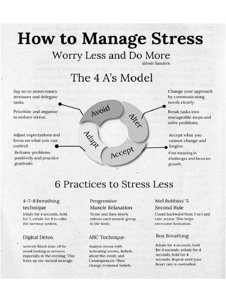 Manage Stress Worry Less | PDF