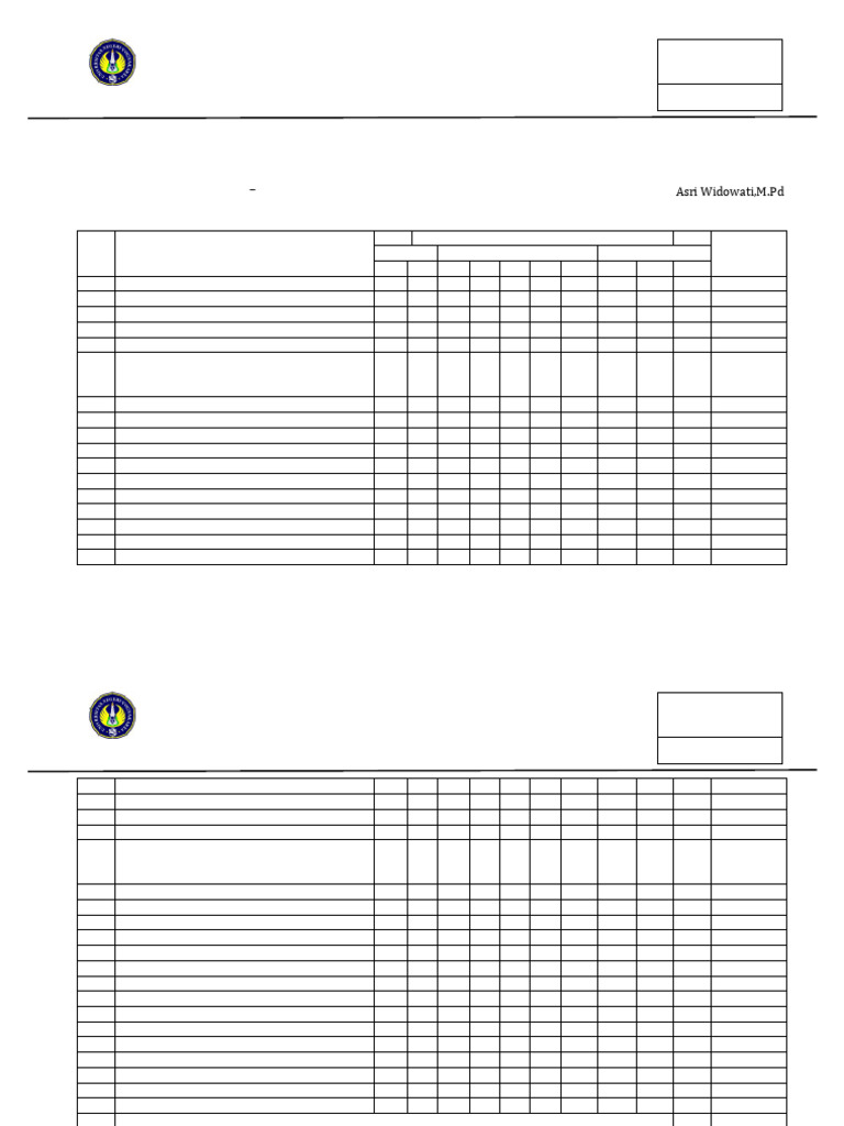 Matriks Program Kerja PPL 2015 | PDF