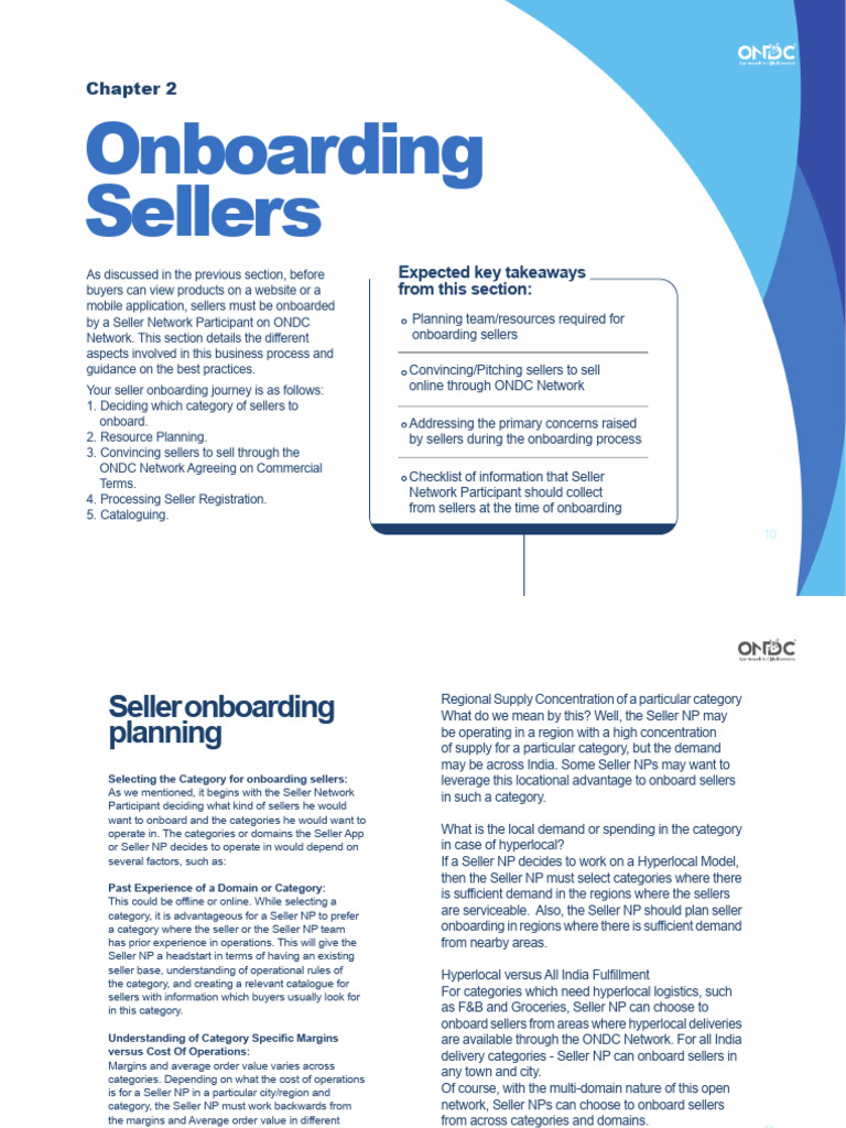 ONDC Seller Onboarding Guide | PDF | Sales | E Commerce