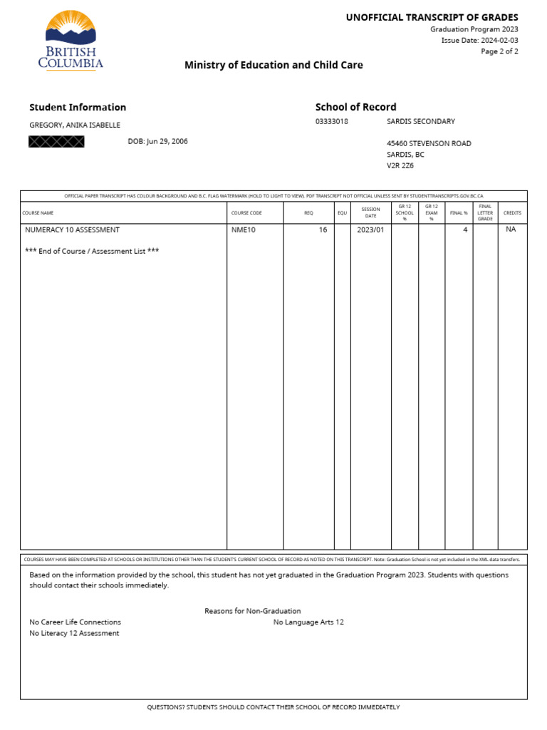 Transcript-ex25-as2-2023-BC - 1707030727169 (Dragged) 2 | PDF | Learning