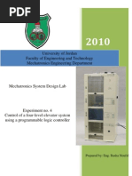 Download Control of a Four-level Elevator System Using a Programmable Logic Controller Experiment No 4 by Varun Hknz SN84090865 doc pdf