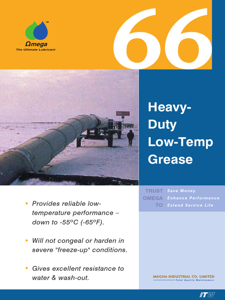 Omega 66: Heavy-Duty Low-Temp Grease | PDF | Lubricant | Applied And ...