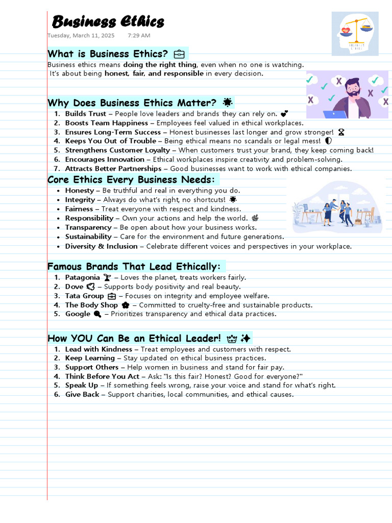 Business Ethics | PDF