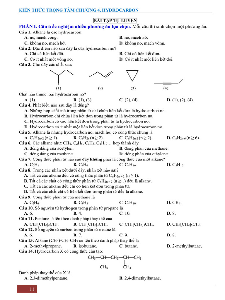 Bai 15 Alkane Hs - 1600 - PDF - Gdrive.vip PDF | PDF