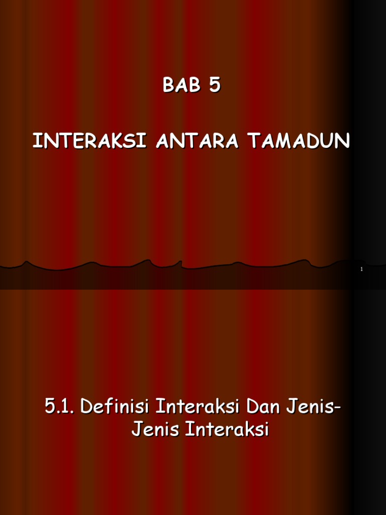 Bab 5 Interaksi Antara Tamadun Pdf