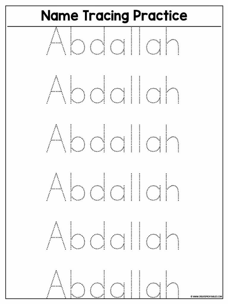 CreatePrintables.com-Name_Tracing_Practice-05CE-5A5A-7D40 | PDF