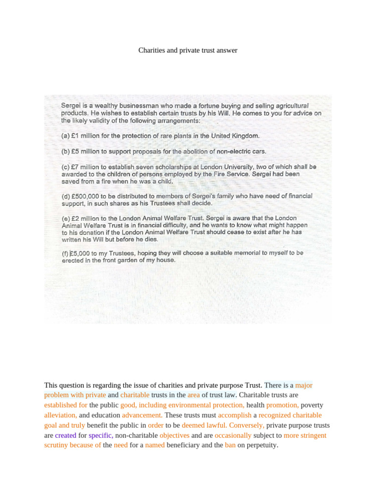 oppenheim v tobacco securities Validity of Charitable Trusts Explained | PDF | Charitable Organization