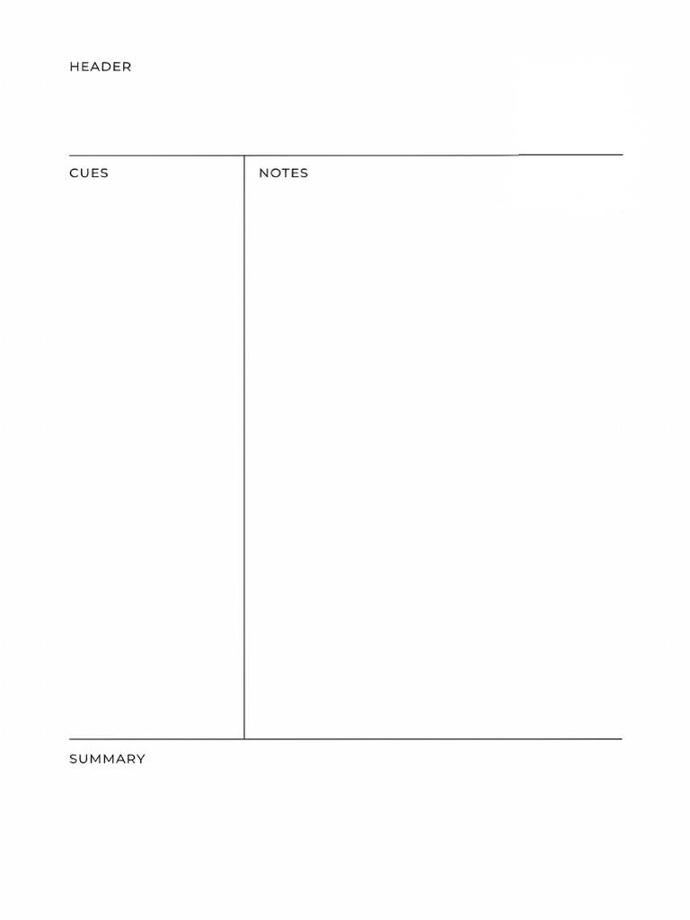 Cornell Notes Ready | PDF