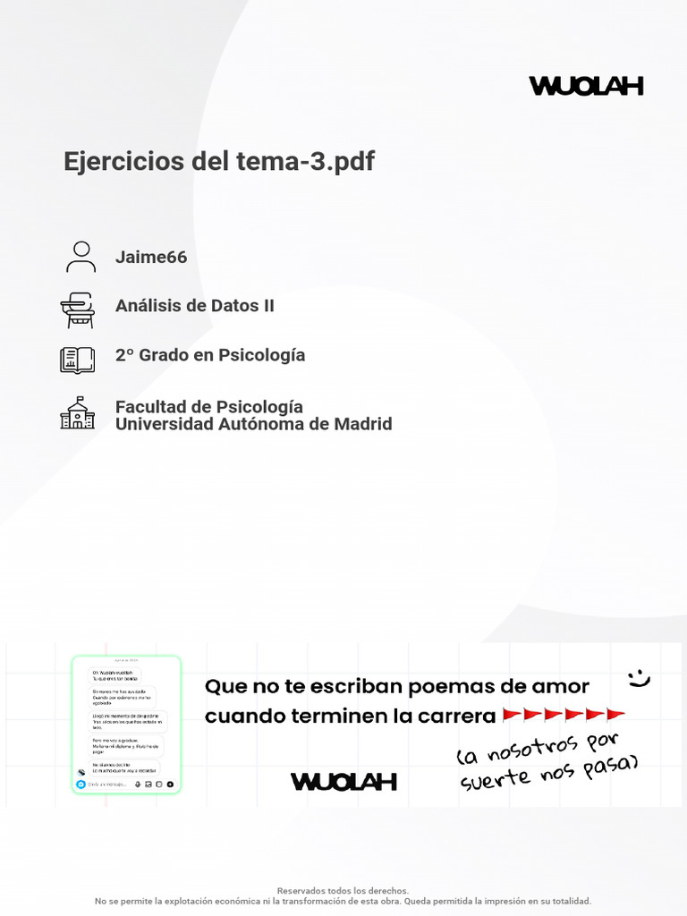 Ejercicios Del Tema 3 | PDF | Especialidades Medicas | Medicina CLINICA