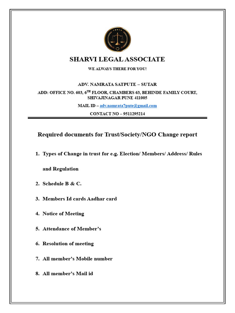 Trust Change Report Requirements | PDF