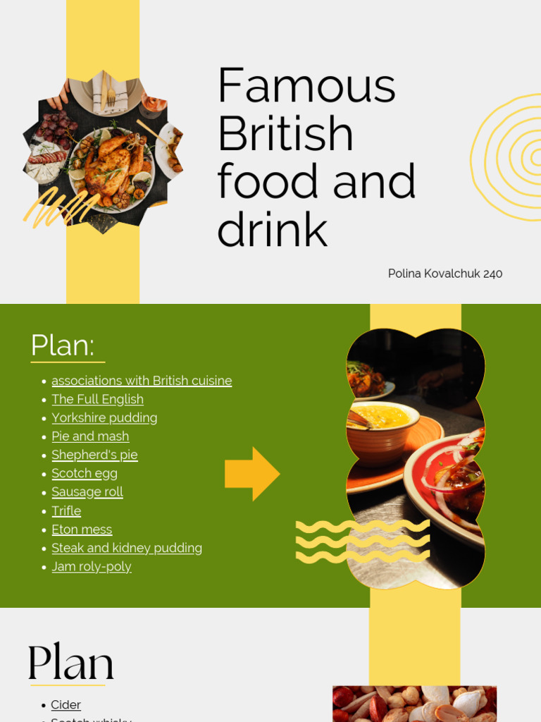 Food and Drink Uk | PDF | British Cuisine | Pudding