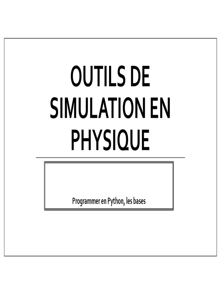 Introduction à la programmation Python | PDF | Structure de contrôle ...