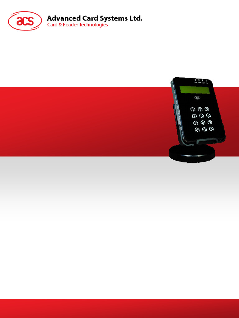 Api Acr1283l 1.03 | PDF | Usb | Smart Card
