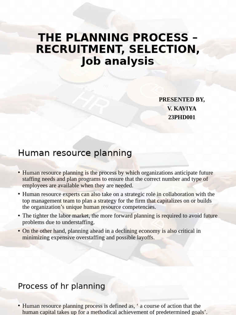 HR Planning | PDF | Recruitment | Human Resources