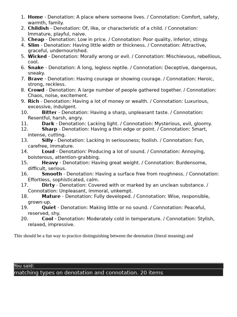 Dennotatio Connotation | PDF