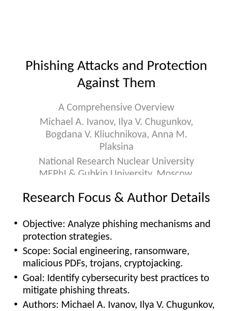 Phishing Attacks: Risks and Protections | PDF | Phishing | Malware