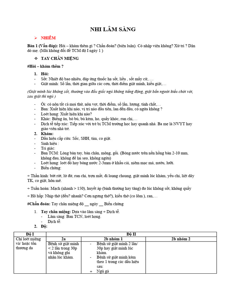 Nhi Nhiễm Osce | PDF