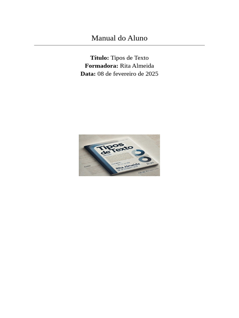 Manual Completo sobre Tipos de Textos | PDF