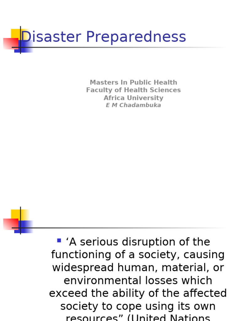 Zimbabwe Disaster Preparedness Guide | PDF | Emergency Management | Safety