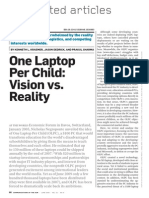 One Laptop Per Child: Vision vs. Reality: Contributed Articles