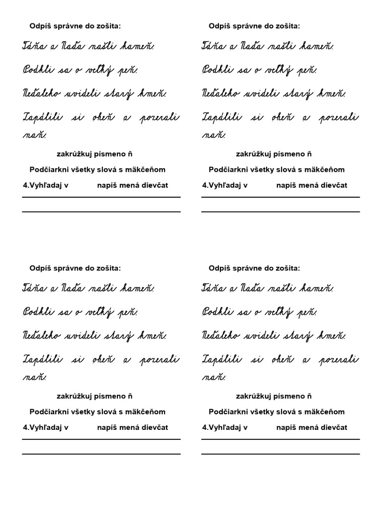 Praca S Textom - PDF 1 | PDF