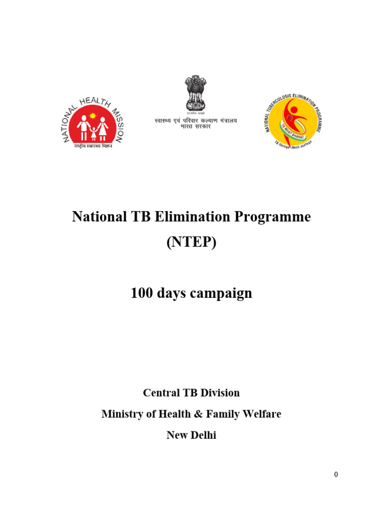 NTEP 100 Days Campaign Overview | PDF | Tuberculosis | Medicine