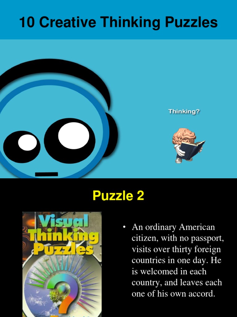 Creative Thinking Puzzles Explained | PDF | General Fiction