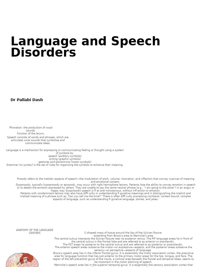 Understanding Language and Speech Disorders | PDF | Aphasia | Speech