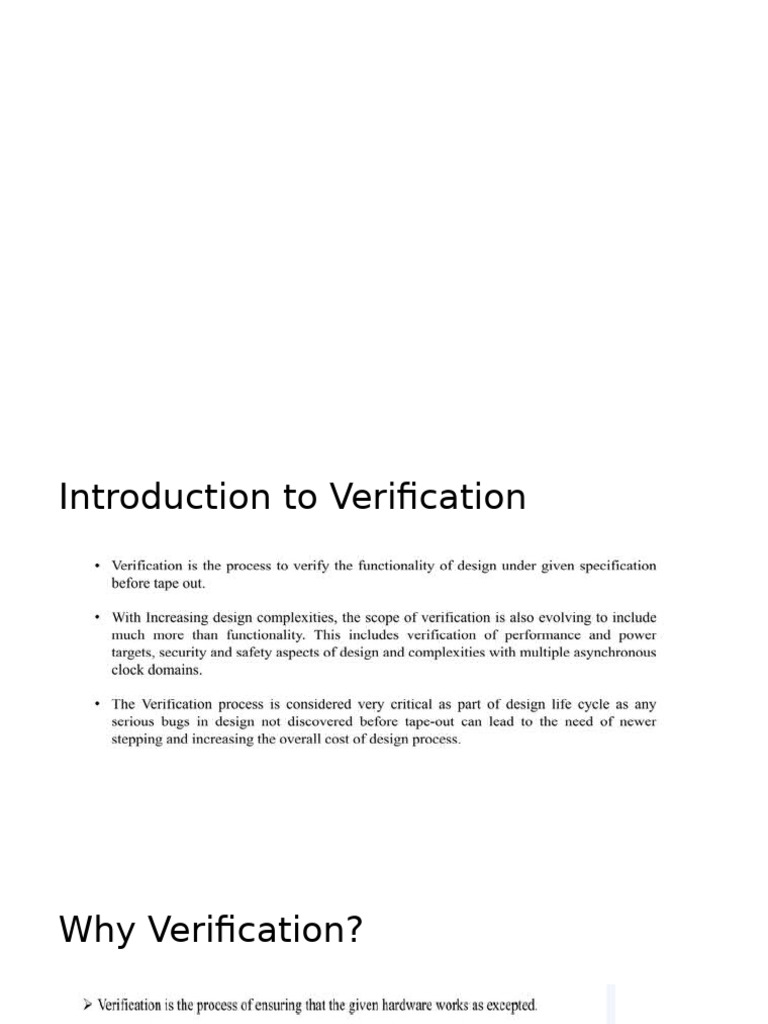 Understanding Testbench Verification Process | PDF | Formal ...
