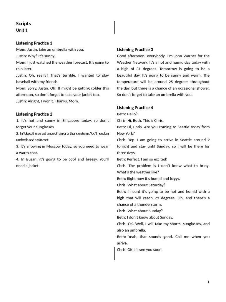 Weather Conversations and Seasons | PDF | Amphibian | Birds